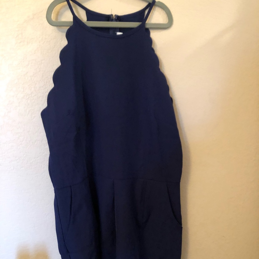Navy blue romper